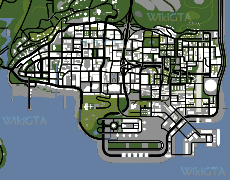 gta san andreas map with everything